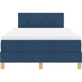 vidaXL Postelja s škatlo z vzmetnico modra 120x190 cm tkanina, (22082758) | Shoptok.si