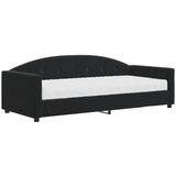 The Living Store Dnevna postelja z vzmetnico črna 90x200 cm žamet - Dnevna Postelja Z Vzmetnico, (21491134) | Shoptok.si