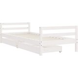  Okvir za dječji krevet s ladicama bijeli 80x200 cm od borovine | shoptok.hr