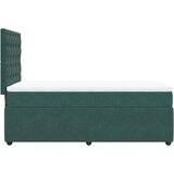 vidaXL Box spring postelja z vzmetnico temno zelen 90x190 cm žamet, (21307478) | Shoptok.si