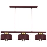  Luster na sajli MARTI 3xE27/15W/230V burgundska/zlatna | Eponuda.com