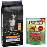 Purina PRO PLAN suha pasja hrana 14 kg + Adventuros Nuggets priboljški 300 g gratis! - All Size Adult Performance | shoptok.hr
