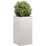Maison Chic Cvetlični Lonec - Cvetlično korito 40x40x80 cm iz nerjavečega jekla, (21790259) | Shoptok.si