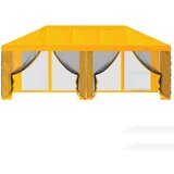  Pokrov za gazebo s bočnim zidovima 6 x 3 m Žuta Poliester 190 | shoptok.hr