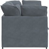  Modularna sofa s jastucima, baršunasta, tamno siva | Shoptok.si