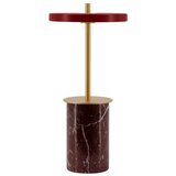 UMAGE Crvena mramorna LED stolna lampa s mogućnosti zatamnjivanja s metalnim sjenilom (visina 25,5 cm) Asteria Move Mini – | shoptok.hr