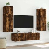  Zidni TV ormarić s LED svjetlima boja hrasta 80x35x31 cm | shoptok.hr