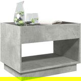 vidaXL Stolić s beskonačnim LED siva boja betona 70x50x50 cm | shoptok.hr