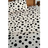 Jotex Črna/bež napenjalna bombažna rjuha 160x200 cm Rigmor – | Shoptok.si