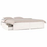 Furnova Posteljni okvir s predali bel 200x200 cm, (21938233) | Shoptok.si