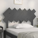  Uzglavlje za krevet sivi 122,5x3x80,5 cm od masivne borovine | shoptok.hr