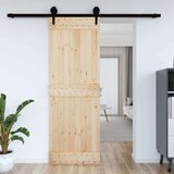 Vrata NARVIK Prirodna 80 x 210 cm Čvrsta borovina - Prirodna 80 x 210 cm Normalno | shoptok.hr