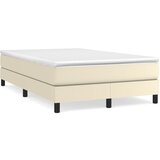 vidaXL Box spring posteljni okvir krem 120x200 cm umetno usnje, (20896289) | Shoptok.si