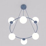  Luster na sajli AZURA 6xE14/10W/230V plava/bela | Eponuda.com
