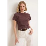 TRENDYOLMILLA Ženska majica TWOSS26TS00246, Braon | Eponuda.com