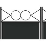 Sobna pregrada s 4 panela crna 160x220 cm od tkanine | Eponuda.ba