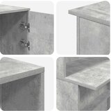  Sprejemna miza betonsko siva 180x50x103,5 cm inženirski les | Shoptok.si