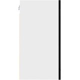 Viseći stakleni ormarić crni hrast 40x31x60 cm inženjerski drvo | shoptok.hr