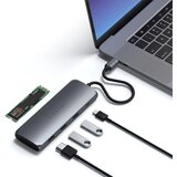 Satechi Aluminium USB-C Hybrid Multiport adapter, vesoljsko siv | Shoptok.si