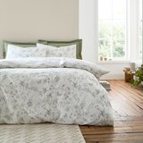 Bianca Zelena/krem pamučna posteljina za bračni krevet/za produženi krevet 230x220 cm Thea Floral – | shoptok.hr