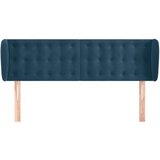  Uzglavlje s ušima tamnoplavo 147x23x78/88 cm baršunasto | shoptok.hr