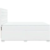 vidaXL Krevet s oprugama i madracem bijeli 140x190 cm od umjetne kože | shoptok.hr