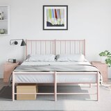  Noćni ormarići 2 kom ružičasti 34,5 x 39 x 44 cm čelični | shoptok.hr