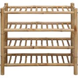  Polica za cipele s policom Prirodna 68 x 28 x 63 cm Bambus | shoptok.hr
