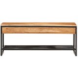  The Living Store Klop za čevlje 110x35x45 cm trden akacijev les in železo - Klop Za Čevlje, (21453498) | Shoptok.si