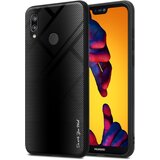Cadorabo Ohišje, združljiv s Huawei - Stripe Optics v Opal Black - Zaščitni pokrov iz silikona TPU in hrbta iz kaljenega stekla, (20578512) | Shoptok.si