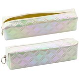 Školski organizator za pernice s reljefnim uzorkom, biserno bijela 21x6 cm Cijene