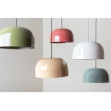 Leitmotiv Rdeča viseča svetilka s kovinskim senčilom ø 40 cm Dome – | Shoptok.si