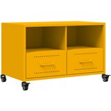 Maison Chic TV omarica - TV stojalo - Televizijska omarica gorčično rumena 68x39x43,5 cm jeklo, (21699181) Cene