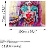 WALLXPERT UV-719 70 x 100 Multicolor Decorative Tempered Glass Painting | ePonuda.com