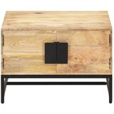 Maison Chic Klubska mizica - kavna mizica - Nizka mizica 67x67x45 cm trden mangov les, (21755442) Cene