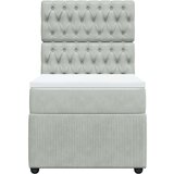 vidaXL Box spring krevet s madracem svjetlosivi 90x190 cm baršunasti | shoptok.hr