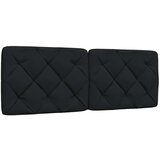 vidaXL Vzglavna stranica črna 140 cm blago Cene