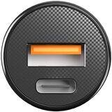 ALLITY avto polnilec ACC-100-30WAC 1x USB-C 1x USB-A 30W črn | Shoptok.si