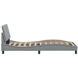  Okvir kreveta bez madraca Hanko svjetlosivi 90x200 cm od tkanine | shoptok.hr