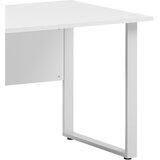 MID.YOU PISALNA MIZA kovina, leseni material barve aluminija, svetlo siva | Shoptok.si