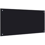  Kuhinjska zaštita od prskanja crna 100 x 50 cm kaljeno staklo | shoptok.hr