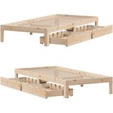  Okvir kreveta s ladicama bez madraca 90 x 200 cm | shoptok.hr