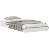  Krevetna konstrukcija Bijelo 100 x 220 cm Čvrsto borovo drvo | shoptok.hr