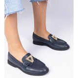 D/CEO marka niezdefiniowana Navy women's moccasins with elegant decoration Viletta Cene