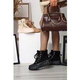 Resti Women's black eco-suede boots with sheepskin Vetic - Footwear | Shoptok.si