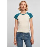 UC Ladies Ladies Organic Stretch Short Retro Baseball Tee whitesand/jasper Cene