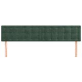  Uzglavlja 2 kom tamnozelena 90x5x78/88 cm baršunasta | shoptok.hr