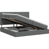  s madracem i skladištem Tamnosiva 200 x 200 cm tkanina | shoptok.hr