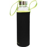  Za vodu staklena Wave Black 600ml crno/zelena 85157Z | shoptok.hr