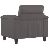  Fotelja siva 60 cm od umjetne kože | shoptok.hr